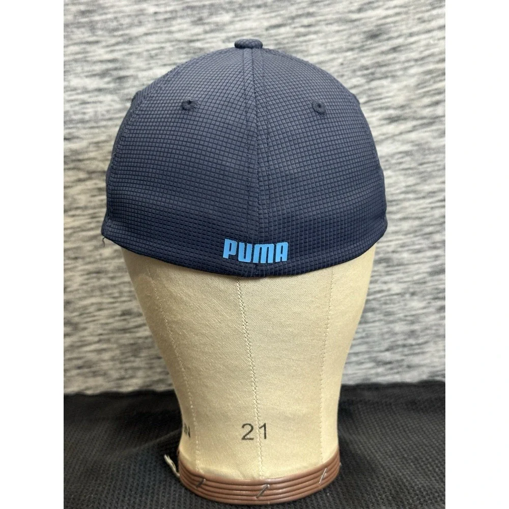 Puma Blue And Teal Hat Cap Mens Flexfit Genuine Brand Name Golf Tennis‎